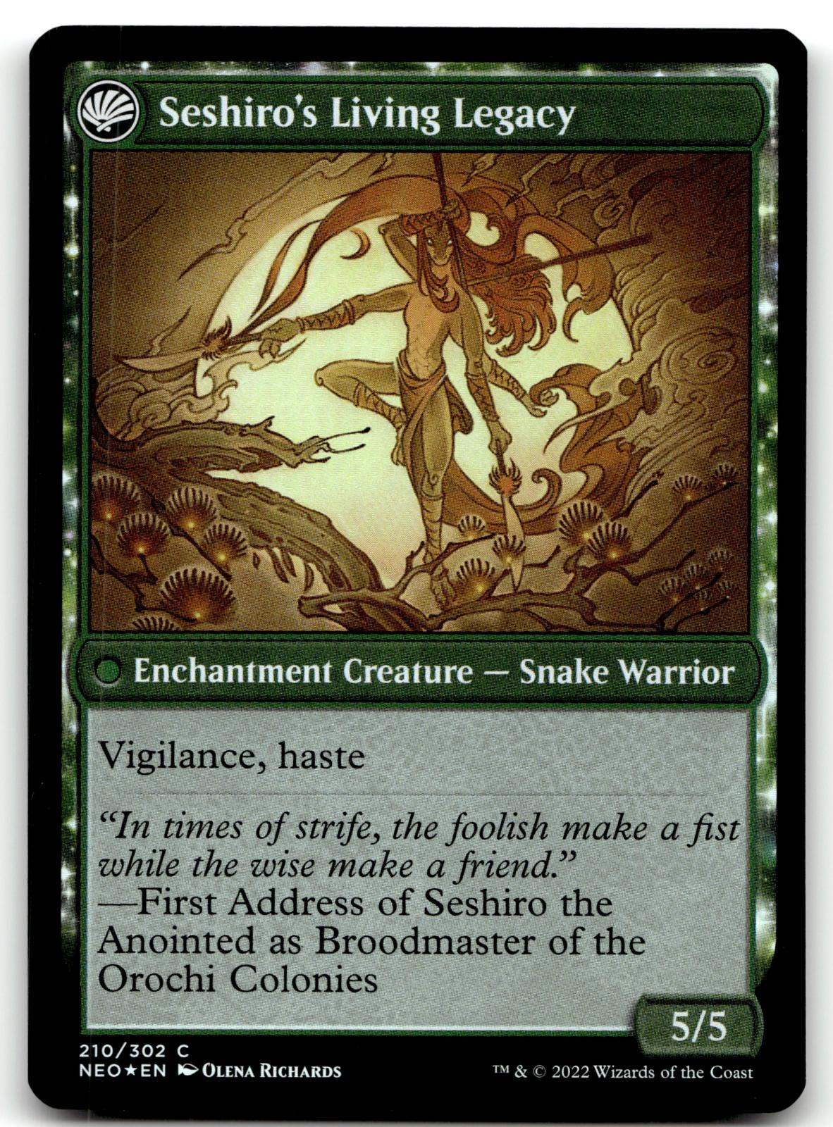 Tales of Master Seshiro 210 Kamigawa: Neon Dynasty Magic: The Gathering Foil NM