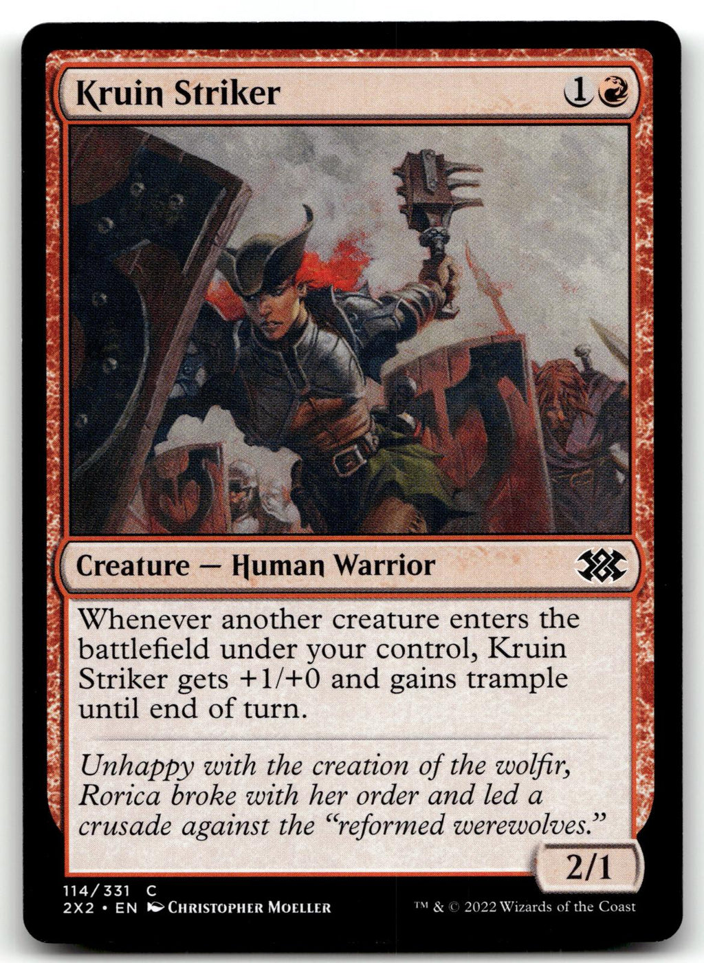 Kruin Striker 114 Common Double Masters 2022 Magic: The Gathering Near Mint