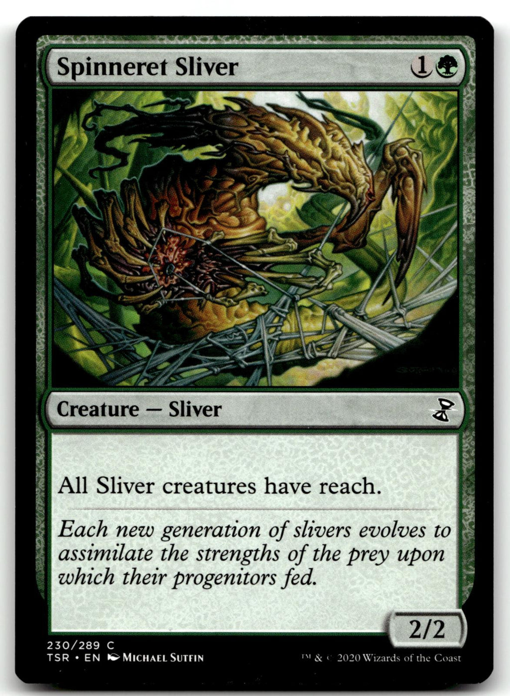 Spinneret Sliver 230 Common Time Spiral: Remastered Magic: The Gathering NM