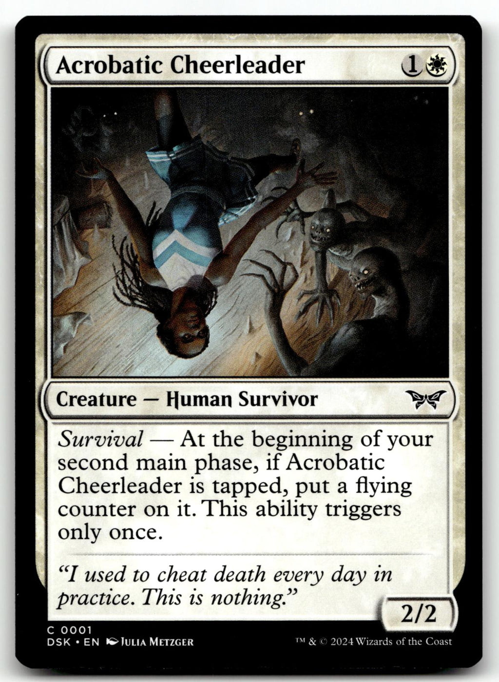 Acrobatic Cheerleader 1 Duskmourn: House of Horror Magic: The Gathering NM