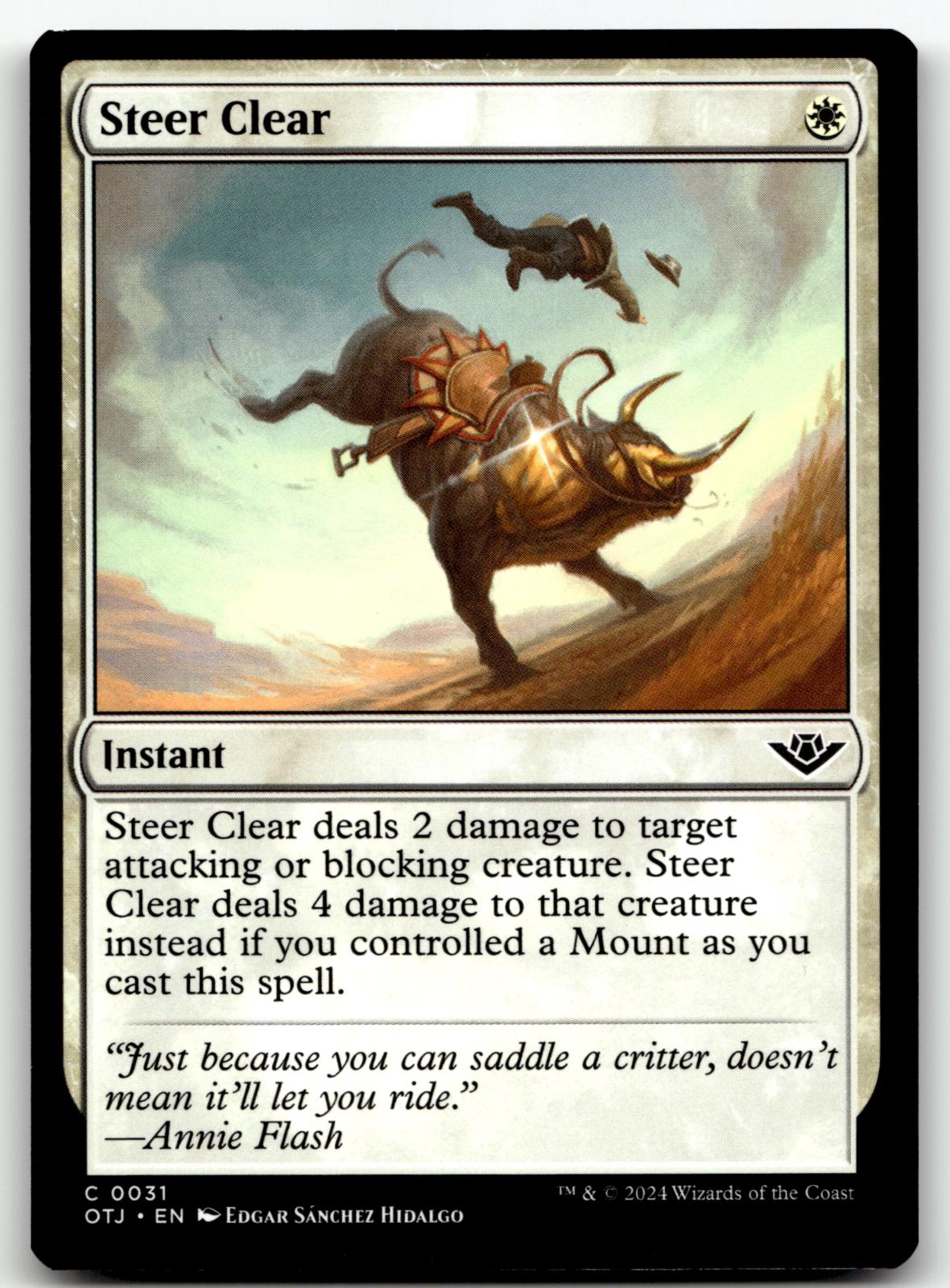 Steer Clear 31 Common Outlaws of Thunder Junction Magic: The Gathering Near Mint