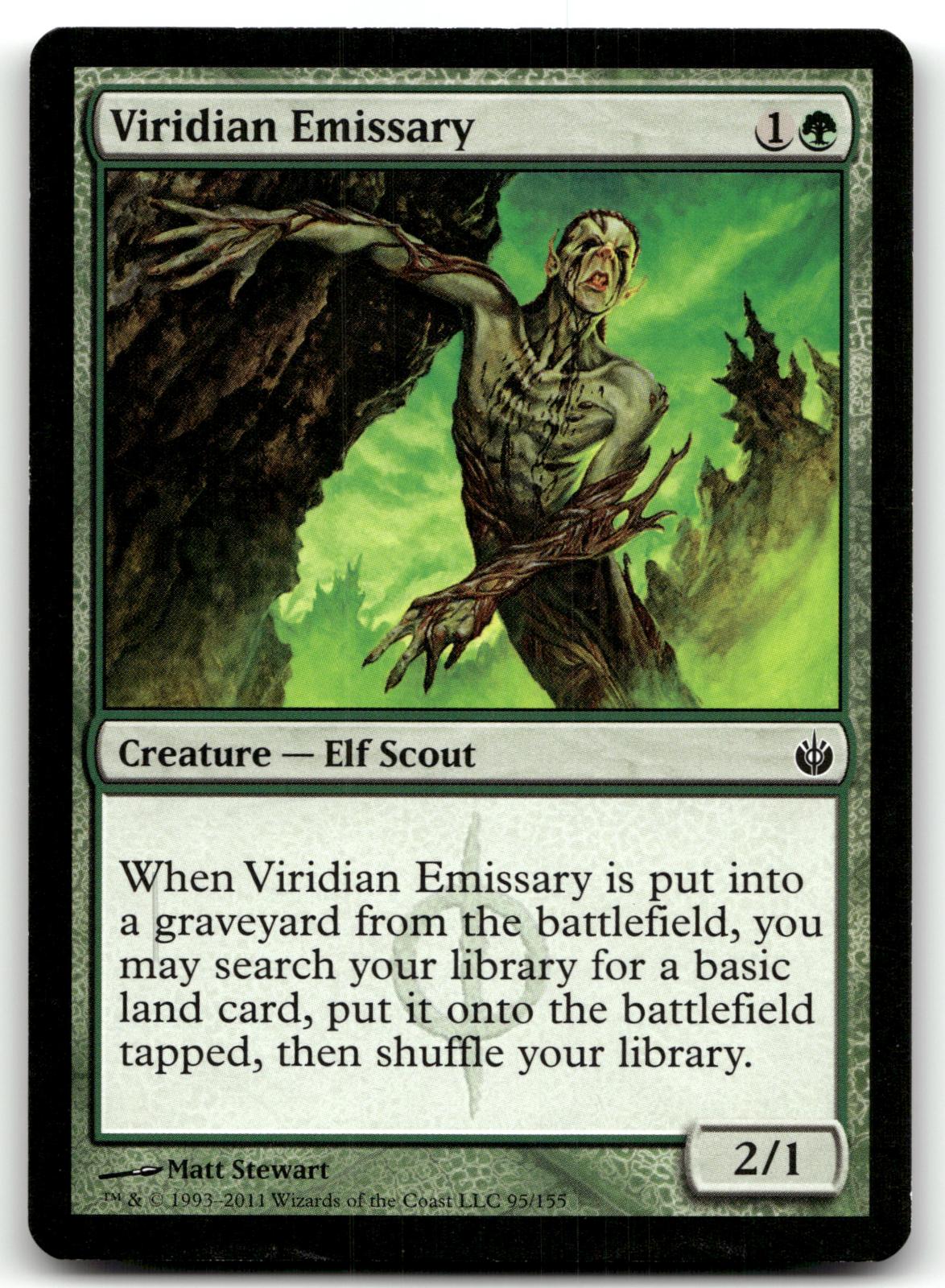 Viridian Emissary 95 Common Mirrodin Besieged Magic: The Gathering Near Mint