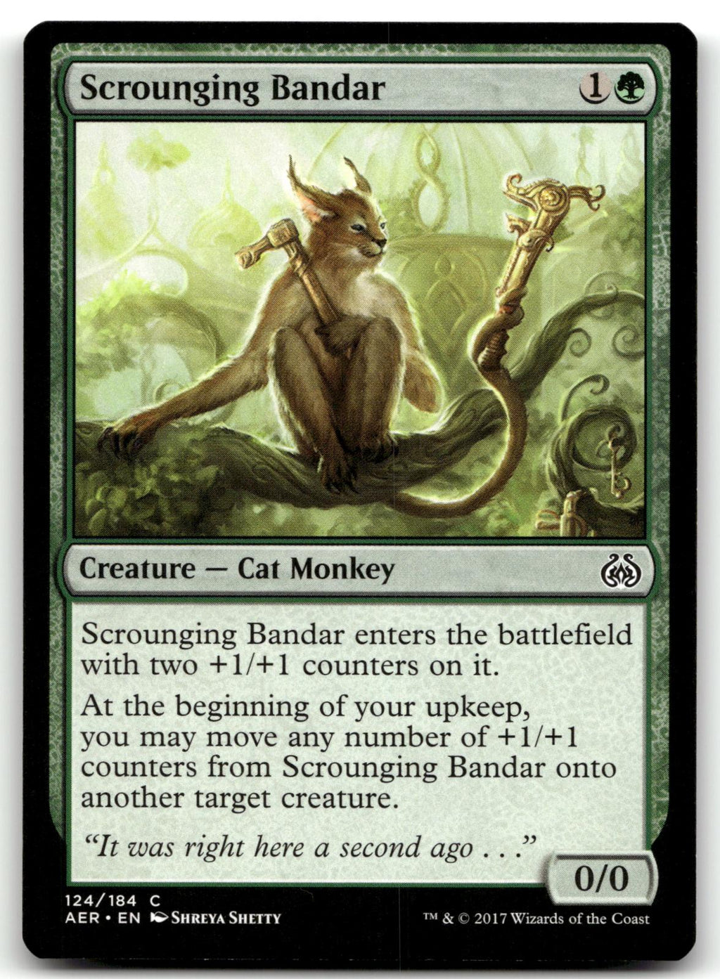 Scrounging Bandar 124 Common Aether Revolt Magic: The Gathering Near Mint