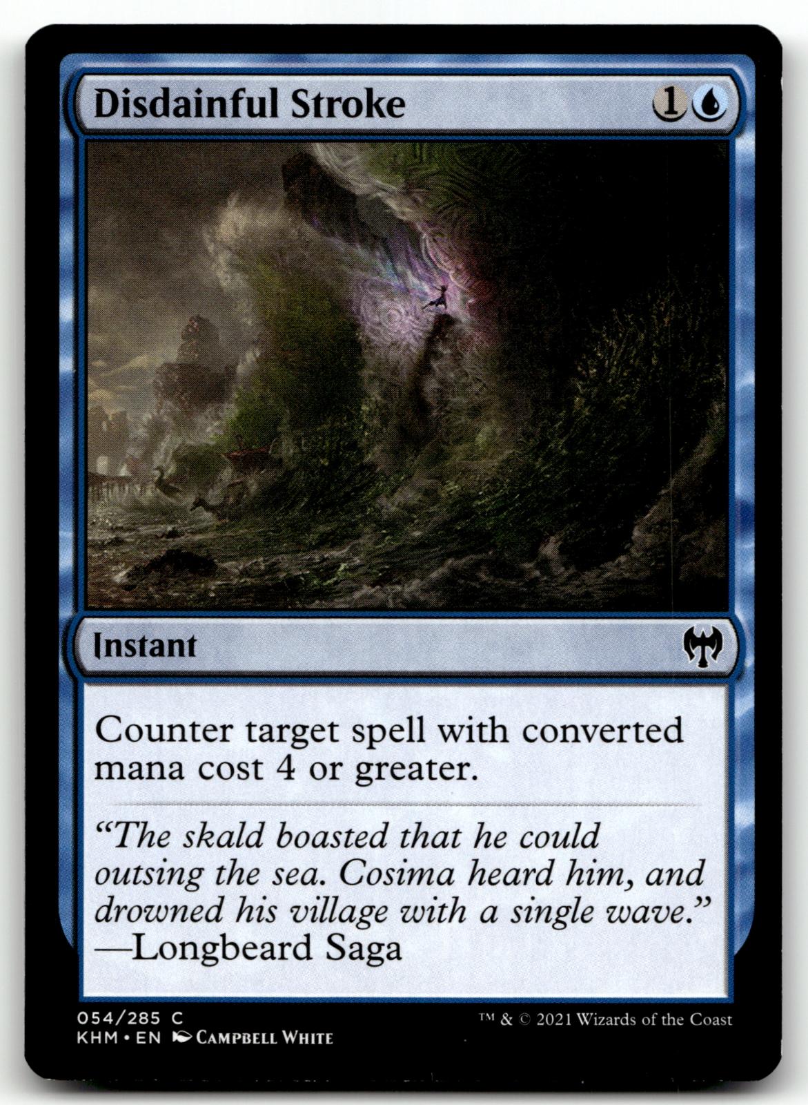 Disdainful Stroke 54 Common Kaldheim Magic: The Gathering Near Mint