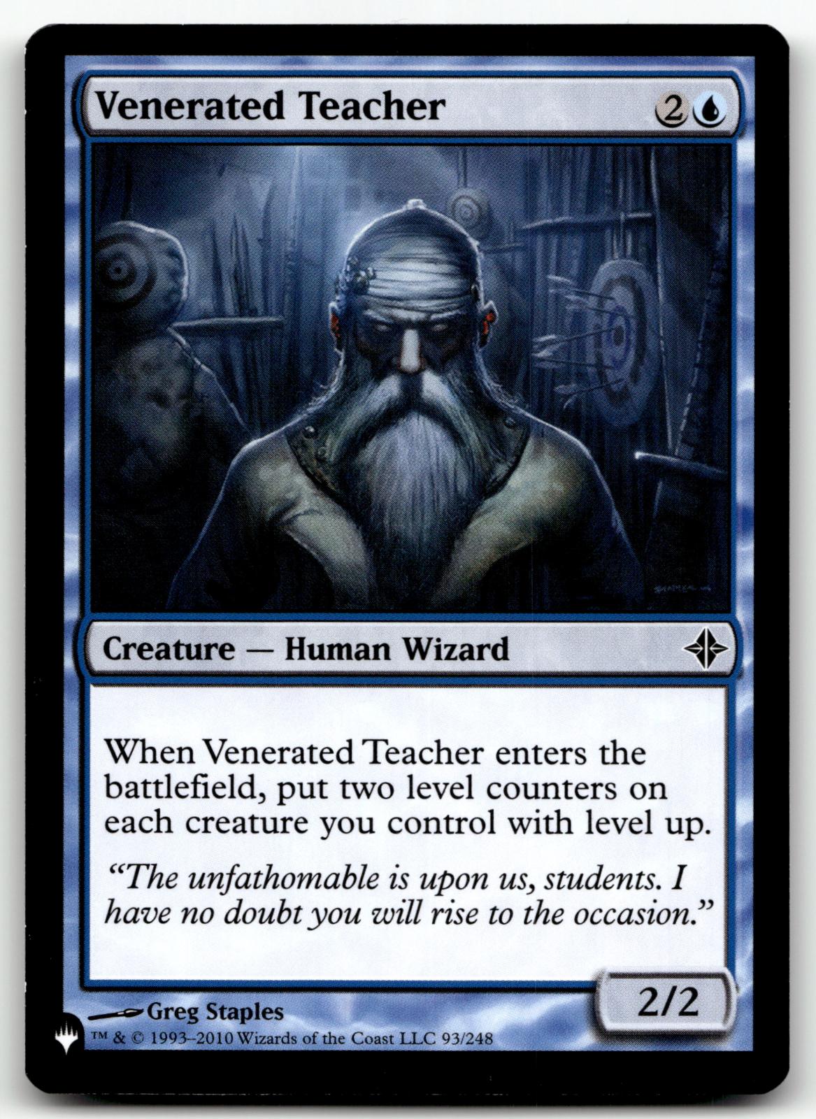 Venerated Teacher 93/248 Common The List Reprints Magic: The Gathering Near Mint