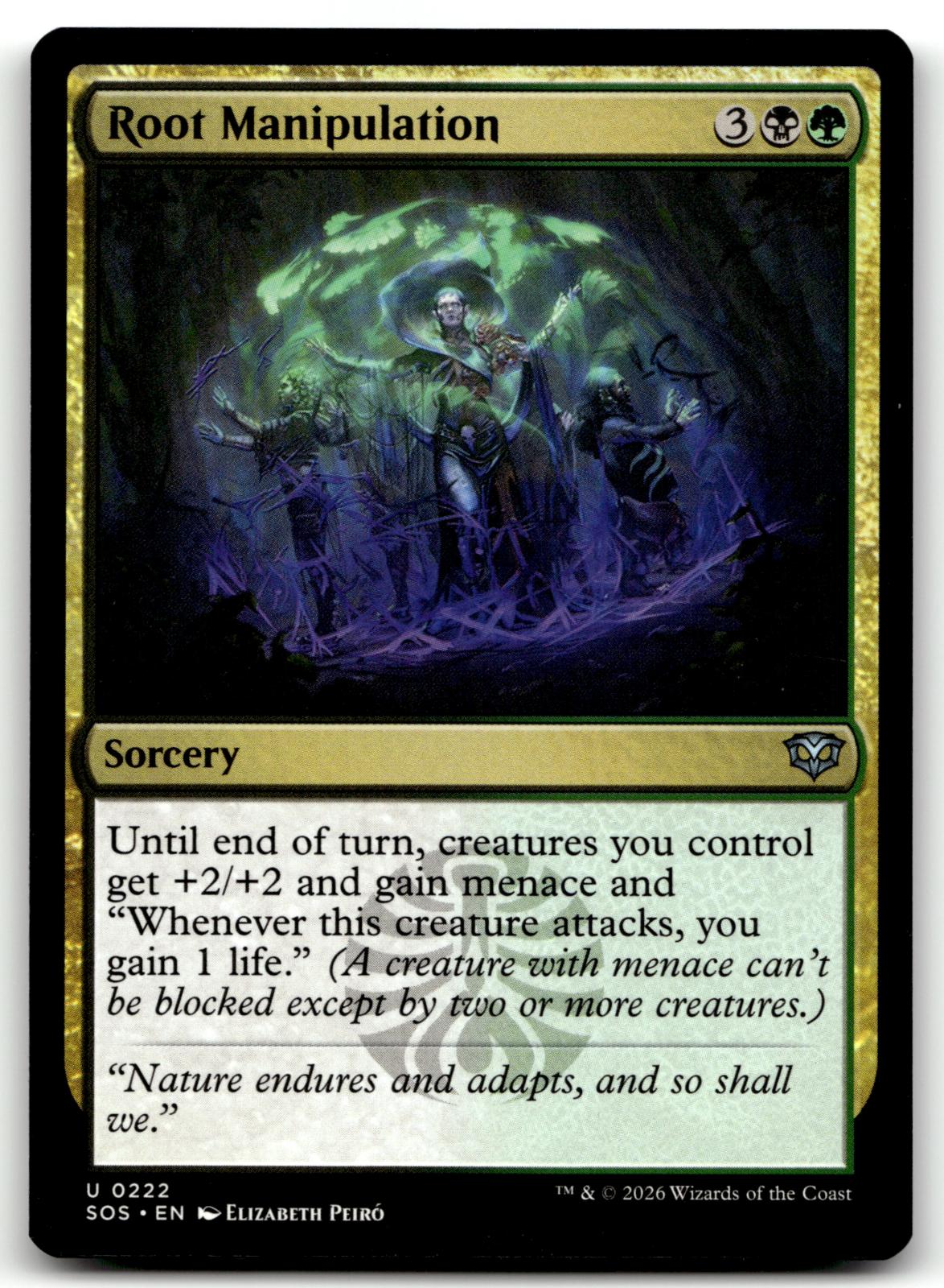 Root Manipulation 222 Uncommon Secrets of Strixhaven Magic: The Gathering NM