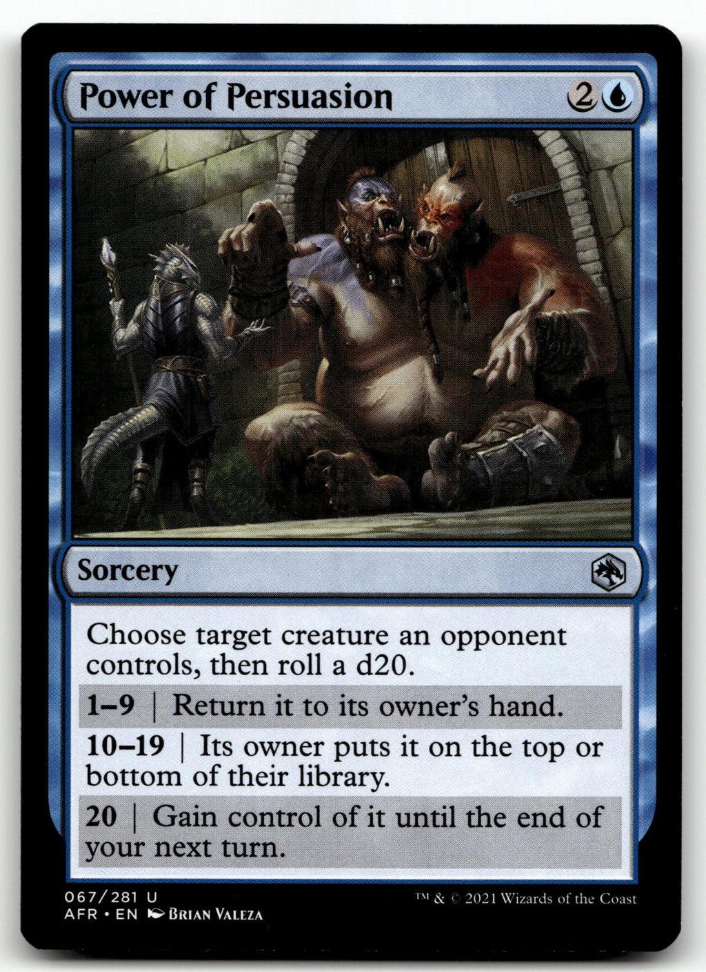 Power of Persuasion 67 Adventures in the Forgotten Realms Magic: The Gathering NM