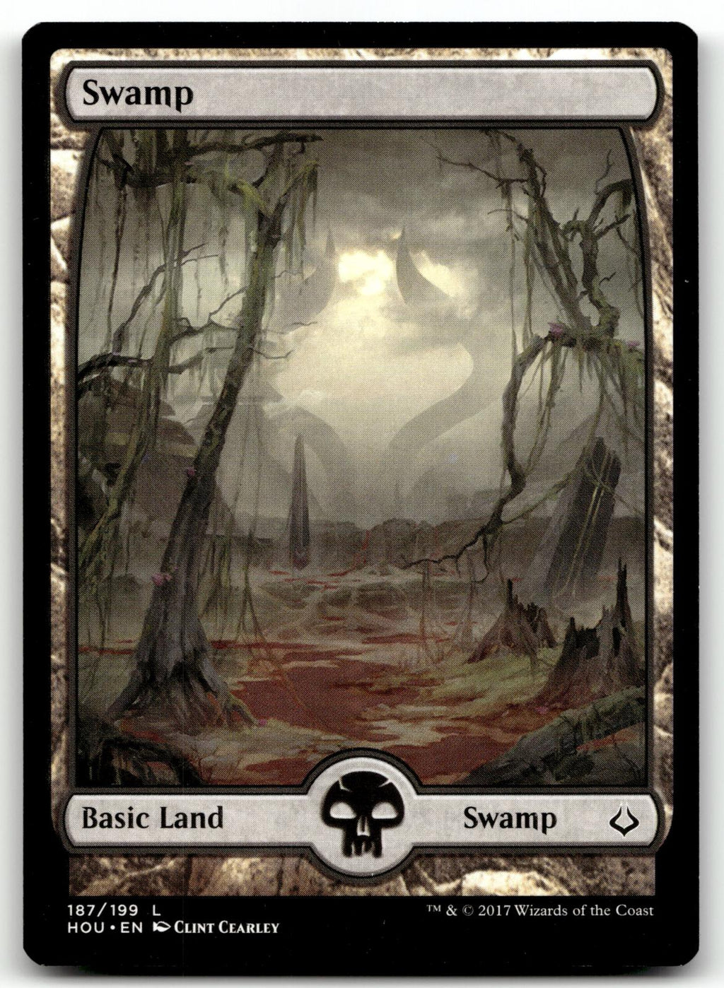 Swamp (187) - Full Art 187 Land Hour of Devastation Magic: The Gathering NM
