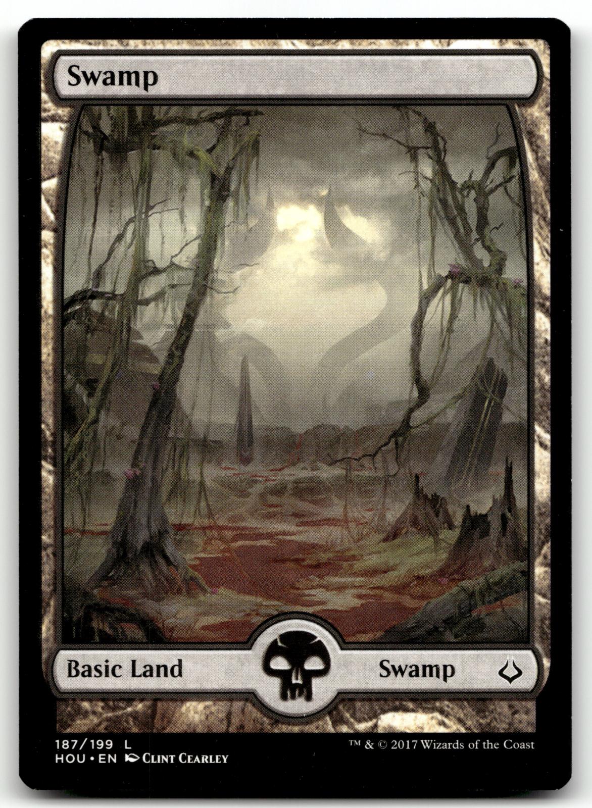 Swamp (187) - Full Art 187 Land Hour of Devastation Magic: The Gathering NM